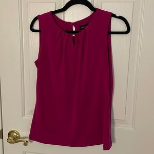 Magenta silky dress top